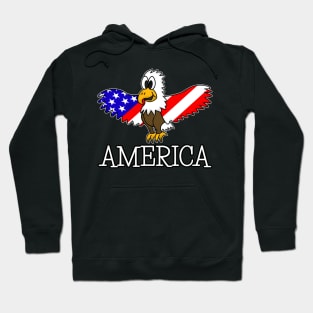 Eagle US Flag America Independence Day 4th July Hoodie